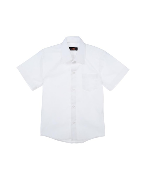 Camisa de vestir Jbe de algodón manga corta para niño