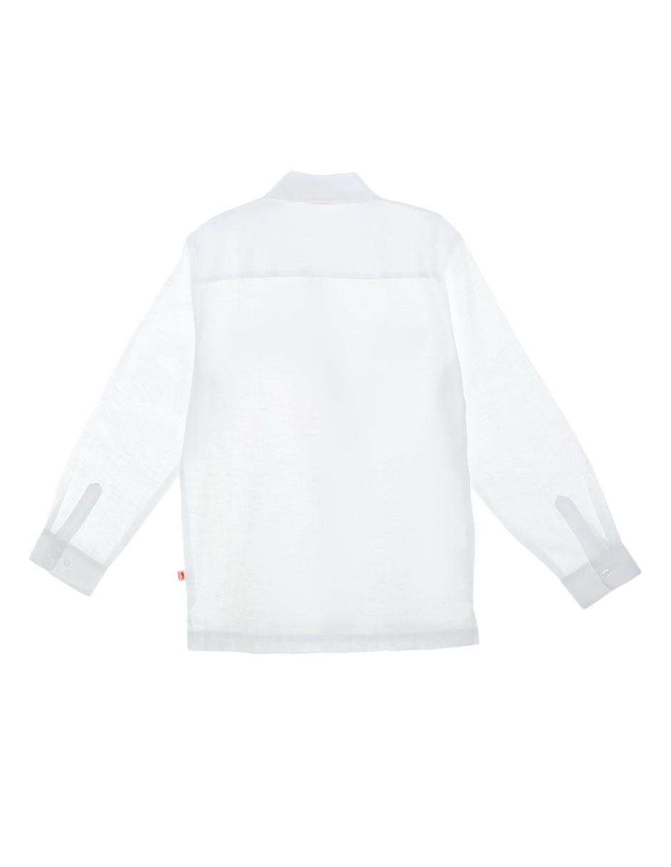 Guayabera manga larga para niño 2