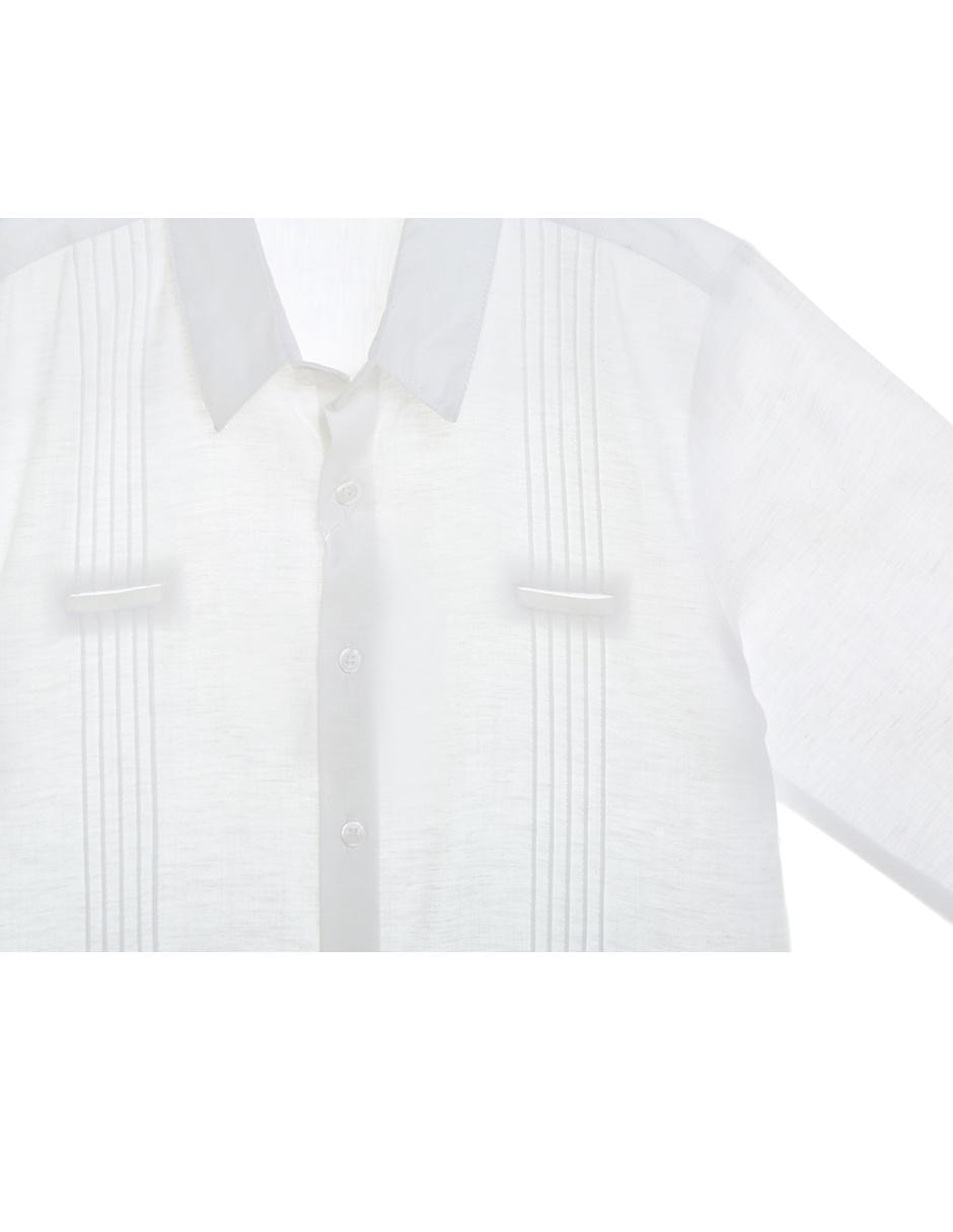 Guayabera manga larga para niño 3